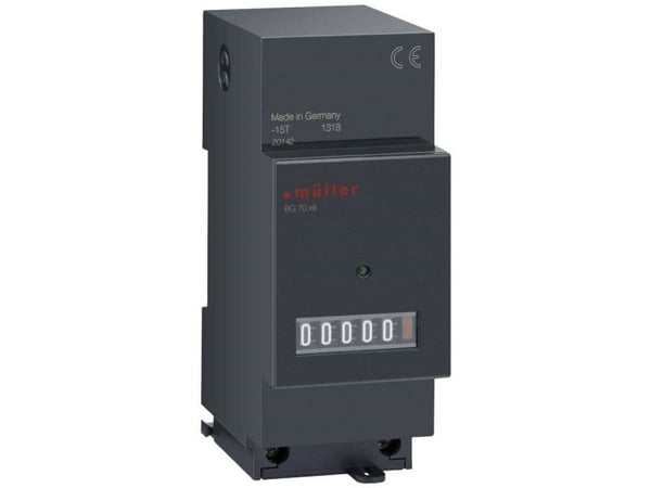 Müller BG 70.29 12-48V DC Juoksuaikamittari Rullalaskuri Rullalaskuri
