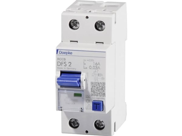 DOEPKE RCD 25A DFS2-025-2/0,03-A Tyyppi A 2-napainen 30mA 230V DFS2-025-2/0,03-A (09124601)