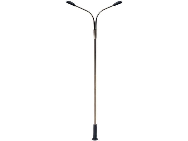 Faller H0 halvbuet lysmast dobbel ferdig modell 180201 1 stk