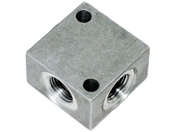 ALUMINIUM CROSS MANIFOLD 1/2