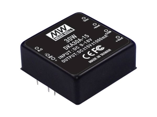 MEAN WELL DKA30C-05, 50,8 mm, 50,8 mm, 21 mm, 25 W, 36 - 72 V, 2500 mA