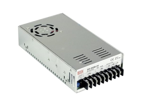 MEAN WELL SD-350D-12, 115 mm, 215 mm, 50 mm, 350,4 W, 72 - 144 V, 29200 mA