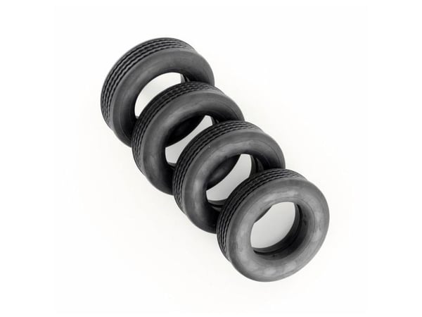 Veroma 1:16 dybde-/lastedekk massivt gummi 14 mm (4 stk.)