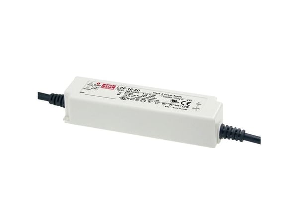 MEAN WELL LPF-16-20, 16 W, IP20, 90 - 305 V, 0,8 A, 20 V, 40 mm