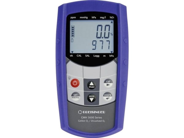 Greisinger GMH5630 kombimåleinstrument: oksygenkonsentrasjon, oksygenmetning, trykk, temperatur
