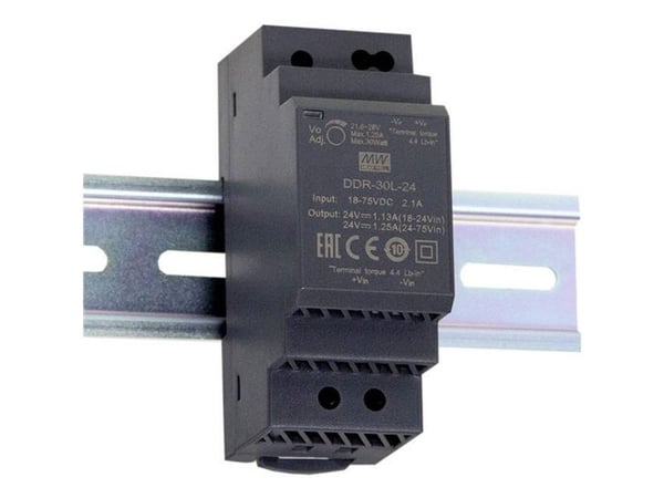 MEAN WELL DDR-30G-24, 30 W, 24 V, RoHS, 35 mm, 54,5 mm, 90 mm