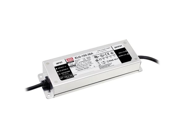 MEAN WELL ELG-100-24AB-3Y, 100 W, IP65, 110 - 230 V, 4 A, 24 V, 63 mm