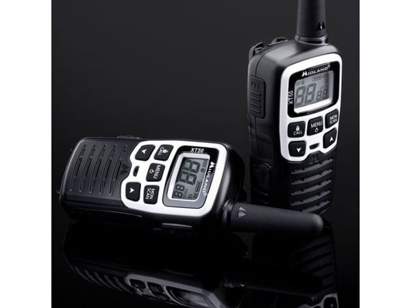 Midland XT50 Adventure, 24 kanaler, 446.00625 - 446.09375 Mhz, 8000 m, LCD, Alkaline, 54 mm