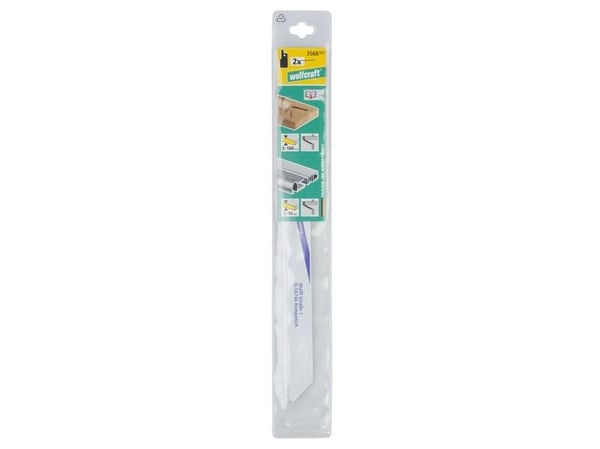 wolfcraft GmbH 3568000, Sabelsagblad, Støpejern, Rør, Plast, Tre med spiker, Bimetall, 21 cm, 1,8 mm, 2,6 mm