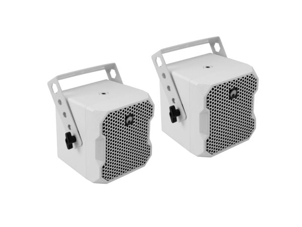 Omnitronic 11038873, Full rekkevidde, Koblet med ledninger (ikke trådløs), 75 W, 150 - 16000 Hz, 16 O, Hvit