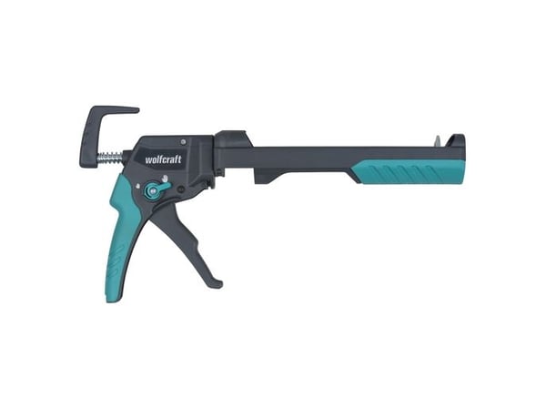 wolfcraft GmbH MG 400 ERGO, Patruunallinen massapuristin, Sininen, Harmaa, 310 ml, 180 kg, 387 mm, 64 mm