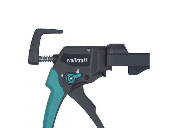 wolfcraft GmbH MG 400 ERGO, Patruunallinen massapuristin, Sininen, Harmaa, 310 ml, 180 kg, 387 mm, 64 mm