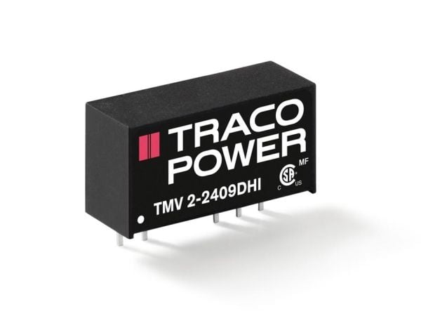 Traco Power TMV 2-2409DHI, 7,1 mm, 10,2 mm, 19,5 mm, 2,4 g, 2 W, 4.5-5.5 V