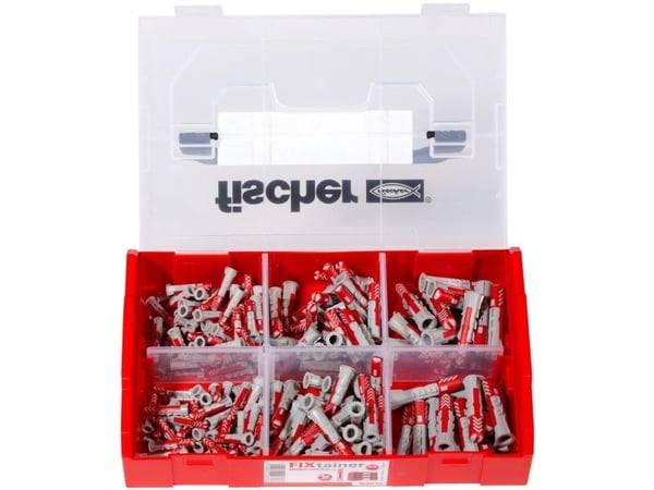 Fischer 536161, Veggplugg, Plast, Tyskland, 210 stykker, 120 x DuoPower 6 x 30, 60 x DuoPower 8 x 40, 30 x DuoPower 10 x 50