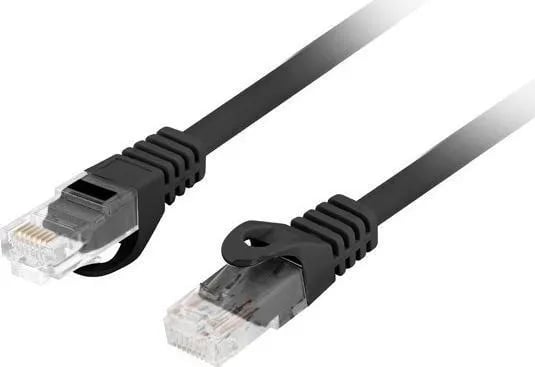 Lanberg PCU6-10CU - Koblingskabel - RJ-45 (hann) til RJ-45 (hann) - 5.4 mm - UTP - CAT 6 - halogenfri, formstøpt, uten hindringer - svart - for P/N...