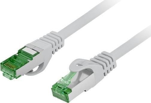 Lanberg PCF7-10CU - Koblingskabel - RJ-45 (hann) til RJ-45 (hann) - 6.2 mm - S/FTP - CAT 7 - halogenfri, formstøpt, uten hindringer - grå - for P/N...