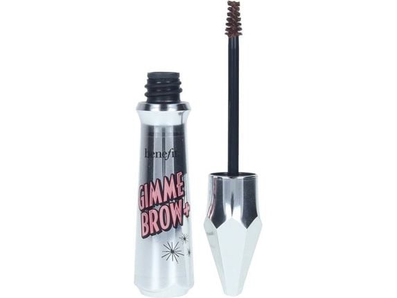 Benefit Gimme Brow+, ruskea, naiset, pullo, harja, AQUA (VESI), MICA, GLYCERYL STEARATE, POLYPROPYLENE, MAGNESIUM ALUMINUM SILICATE, PEG-100..., 3 g