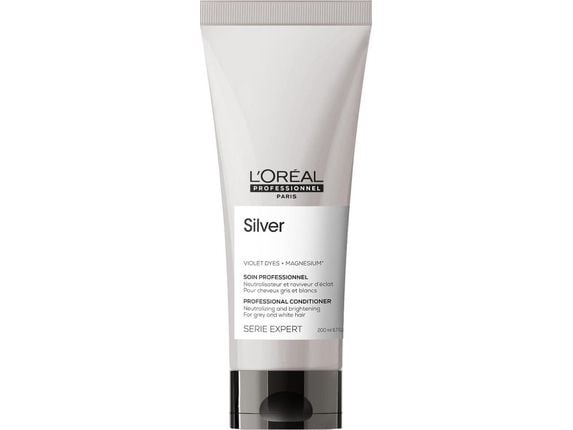 Hårbalsam L`Oreal Professionnel Serie Expert Sølvfiolett fargestoffer og magnesium, grått/hvitt hår, 200ml