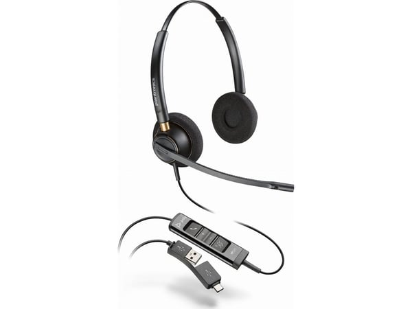POLY EncorePro 525 M, Kabel, Kontor/callcenter, 74 g, Headset, Svart