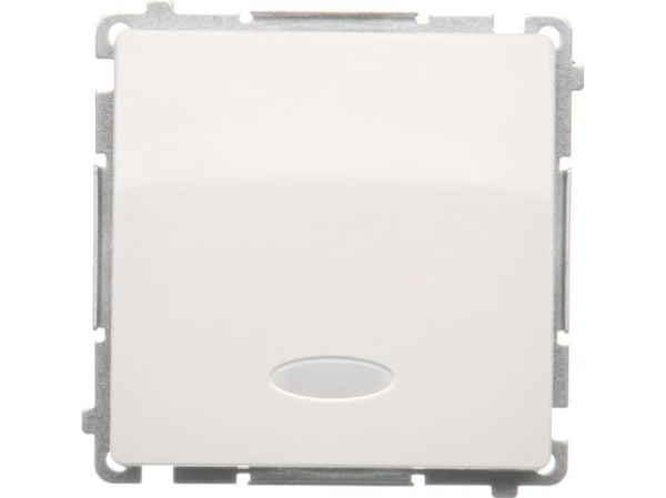 Kontakt-Simon BMW1ZL.01/11, Plast, Vit, IP20, IP44, 250 V, 10 A, 75 mm