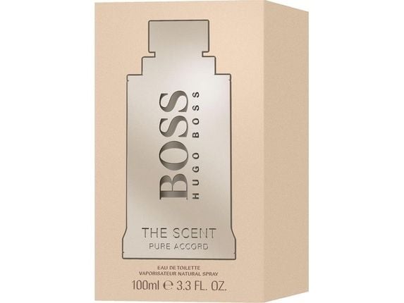 BOSS The Scent Pure Accord for Him, Miesten, 100 ml, Ei uudelleentäytettävä pullo, Ruisku
