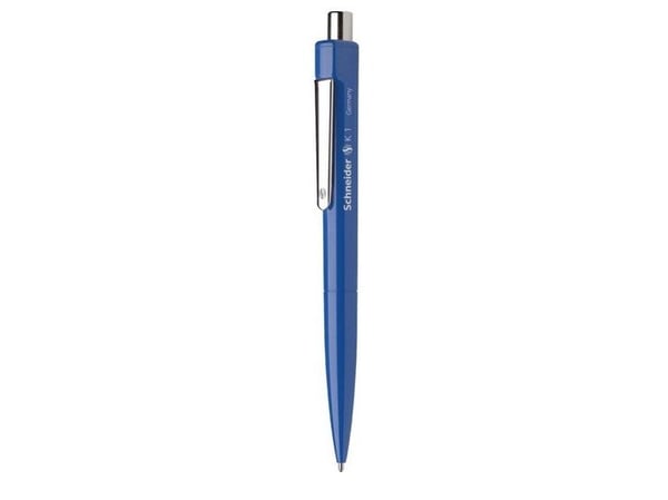 Schneider K 1 - Kulepenn - blå - medium - retraktil