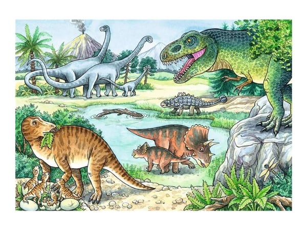 Ravensburger How so? For what reason? Why? - Dinosaurs and Their Habitats - puslespill - 24 deler