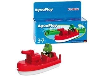 Aquaplay 8700000273, Båtlekesett, 3 år, Rød, Hvit