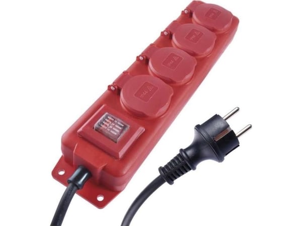 Emos P14131, 4 AC-pistorasia(a), Tyyppi E, 250 V, 3680 W, 16 A, 1,5 mm²