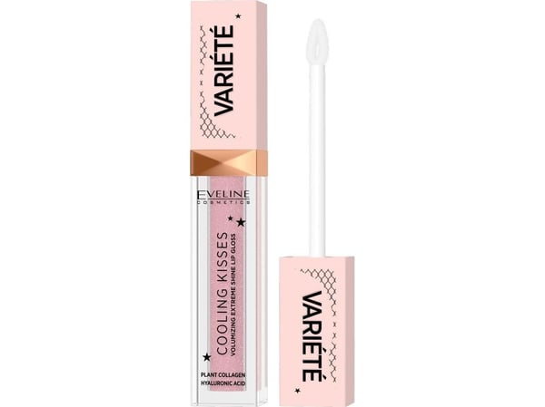Eveline EVELINE_Variete Cooling Kisses kjølende og forstørrende lipgloss 02 Sugar Nude 6,8ml