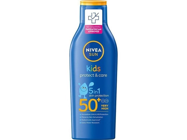 NIVEA Sun Kids Protect & Care 5-i-1 solkrem med økologisk mandelolje 200 ml