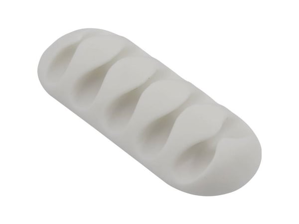 TRU COMPONENTS TC-6646540 Kaapelipidike Itsekiinnittyvä valkoinen 1 kpl