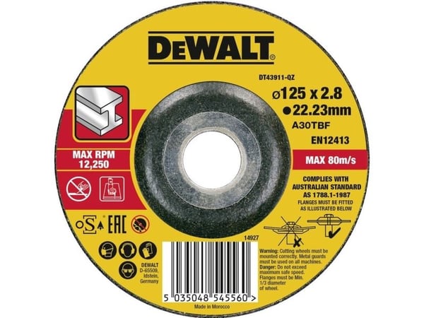 DeWALT - Leikkuukiekko - metallille, betonille - 125 mm
