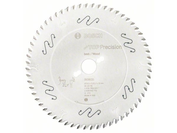 Bosch RUNDSAVKLINGE TOP PRECW 250X3,2X30MM 60T