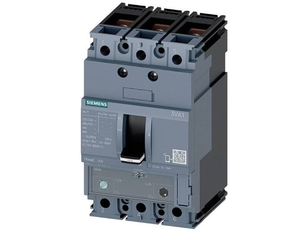 Siemens 3VA1125-4EF32-0AA0 effektbryter 1 stk (innstillingsområde: 18–25 A, koblingsspenning maks.: 690 V/AC) 76,2 x 130 x 70 mm