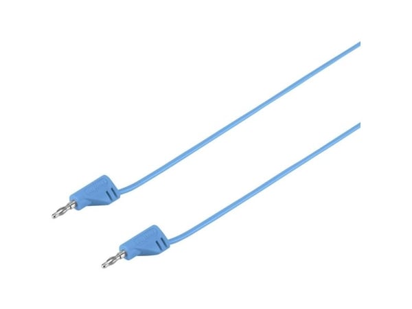 VOLTCRAFT MSB-200 Prøveledning [Lamelstik 2 mm - Lamelstik 2 mm] 30.00 cm Blå 1 stk