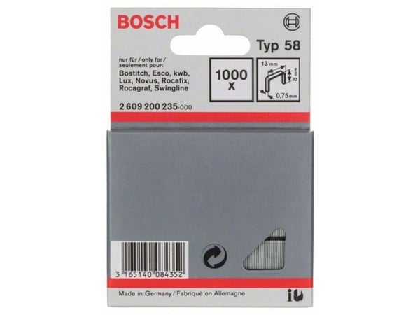 Bosch CLAMP TYYPPI 58 8MM 1000 kpl