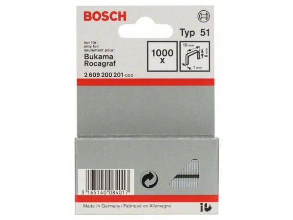 Bosch KLIPPE TYPE 51 8MM 1000 STK