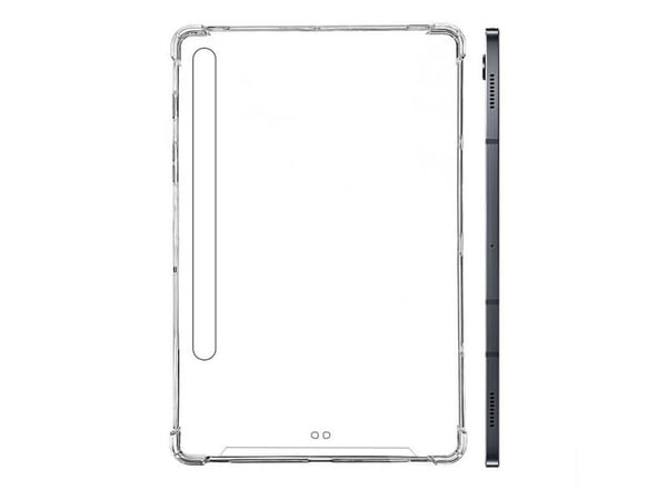 eSTUFF - Baksidedeksel for nettbrett - termoplast-polyuretan (TPU) - blank - for Samsung Galaxy Tab S7