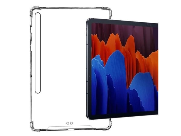 eSTUFF - Baksidedeksel for nettbrett - termoplast-polyuretan (TPU) - blank - for Samsung Galaxy Tab S7