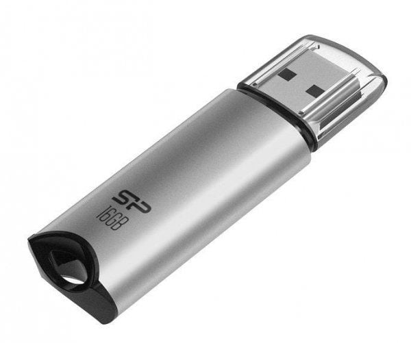 SILICON POWER Marvel M02 - USB-flashstasjon - 16 GB - USB 3.2 Gen 1 - sølv