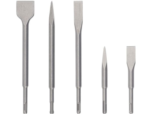 Bosch - Meiselsett - for betong, flis, forsterket betong, murstein - flat, spiss, spade - 3 deler - SDS-plus - lengde: 260 mm, 250 mm