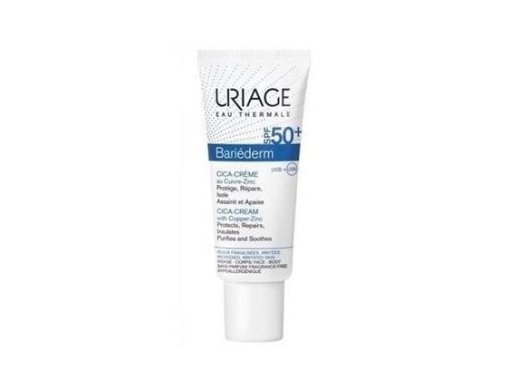 Uriage Bariederm Cica Creme SPF50 Creme VerzwakteGeirriteerde Huid 40ml