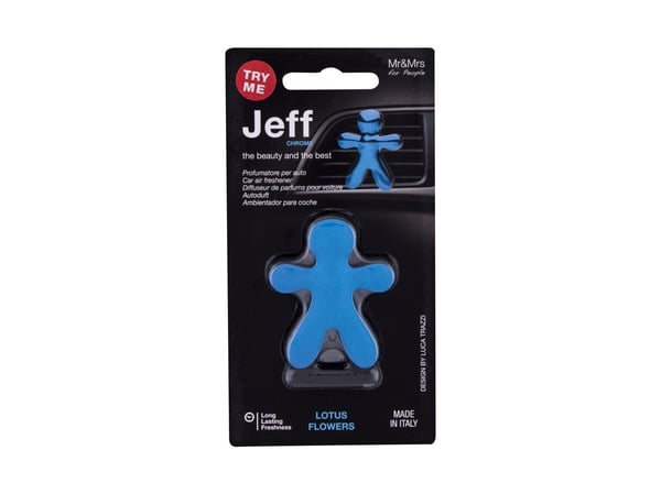 Mr&Mrs Fragrance Jeff Chrome Car Air Freshener Lotus Flowers