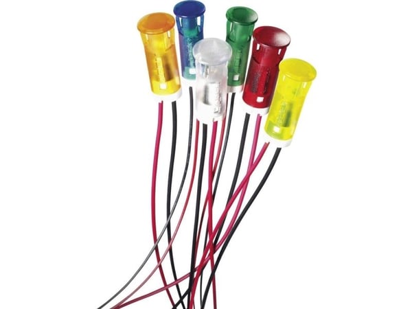 APEM QS103XXR24 LED-merkkivalo Rød 24 V/DC