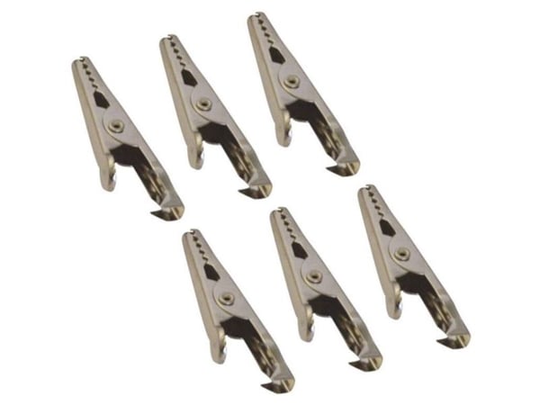 HP Autozubehör krokodilleklemmer pluss-pol, minus-pol 20205 (L x B) 45 mm x 5 mm