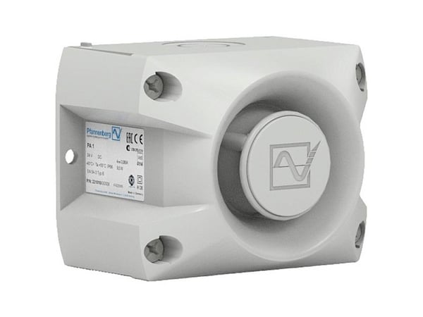 Pfannenberg ljudgivare 23310630101 PA 1 10-57DC M12 7035 wobbelton, enkelton, halvtoner, flertoner, pulston 24 V/DC 105 dB
