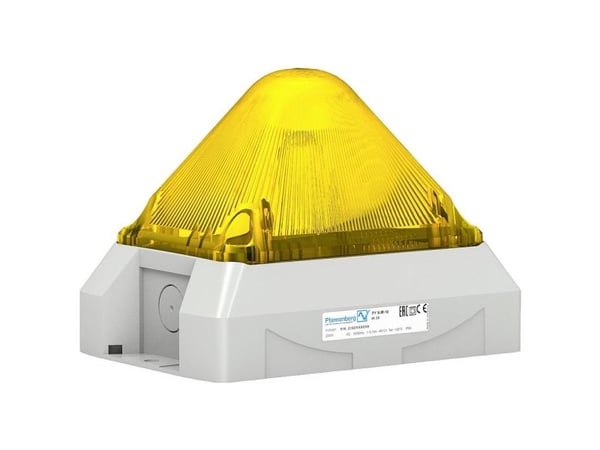 Pfannenberg LED signallampa PY L-M 10-60 DC YE 7035 21553813055, gul, konstant/blink, 24 V/DC