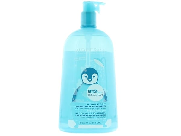 Bioderma ABCDerm Foaming Gel, Dusjsåpe, 1000 ml, Barn, Unisex, Kropp og ansikt, Normal hud