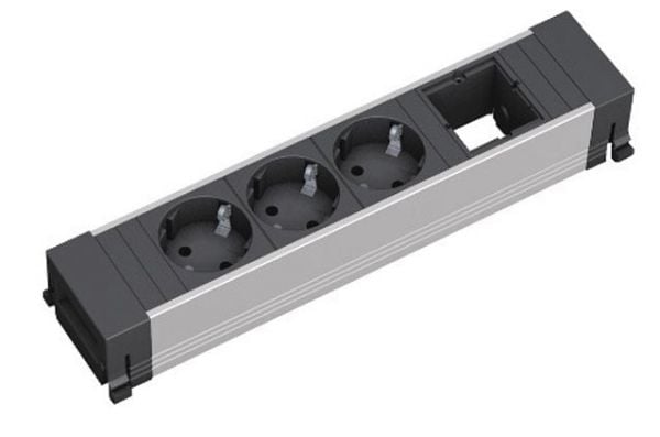 Power Frame 3xSchuko 1xCM Line 0.2m GST18 916.006, 0.2